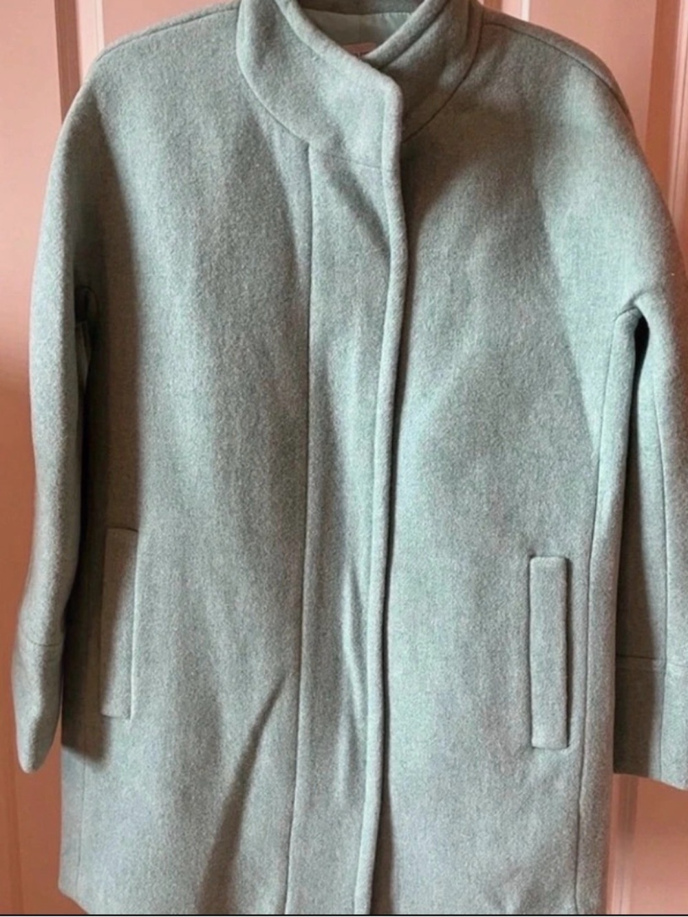 J. Crew Mint Green Wool Pea Coat